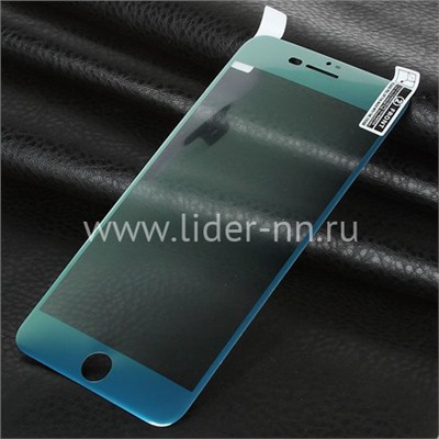 Гибкое стекло для   iPhone8 Plus на экран (без упаковки) синее