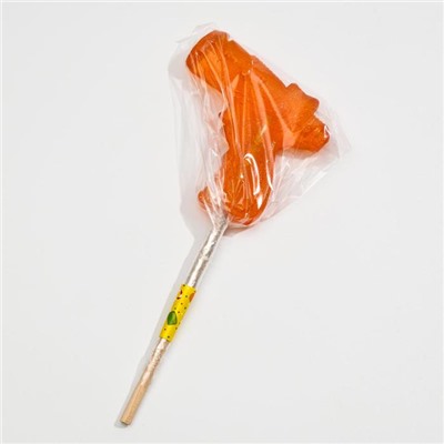 Карамель на палочке «Пистолет», оранжевый, 45 г