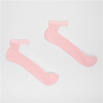 Носки женские стеклянные MINAKU цвет розовый, размер 36-37 (23 см)