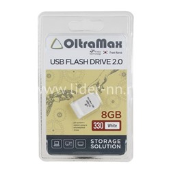 USB Flash 8GB Oltramax (330) белый