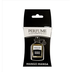 Ароматизатор-подвеска БУТЫЛОЧКА НА ШНУРОЧКЕ PERFUME (5мл) `Mango Manga c пробником