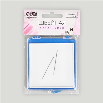 Игольница магнитная с иглами, 7 × 8 см, цвет МИКС