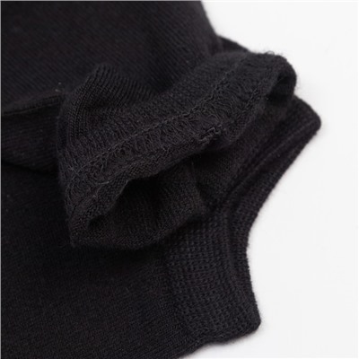 Носки женские укороченные MINAKU: Premium цвет чёрный, размер 36-37 (23 см)