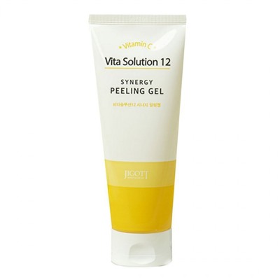 Jigott Пилинг-гель для лица / Vita Solution 12 Synergy Peeling Gel, 180 мл