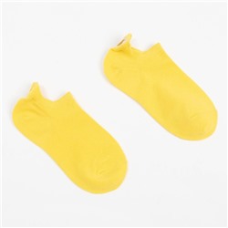 Носки женские укороченные MINAKU «Банан», цвет жёлтый, размер 36-39 (23-25 см)