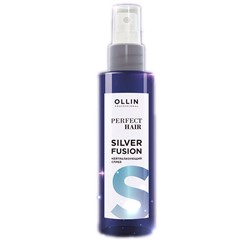 Ollin Нейтрализующий спрей для волос / Perfect Hair Silver Fusion, 120 мл