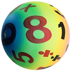Мяч детский «Цифры», d=22 см, 70 г
