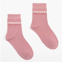 Носки женские MINAKU «Гусиные лапки», цвет розовый, размер 36-39 (23-25 см)