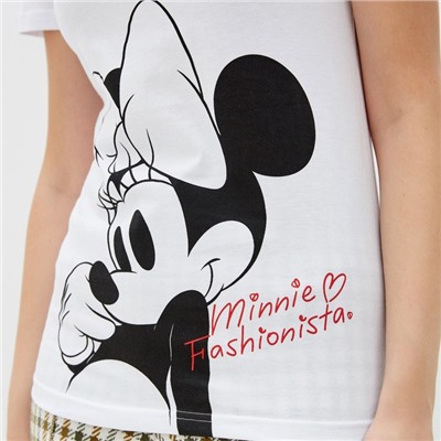 Футболка "Minnie Fashionista" Минни Маус, белый