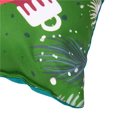 Подушка декоративная с фотопечатью 40х40 см, габардин, 'Новогодний ленивец'