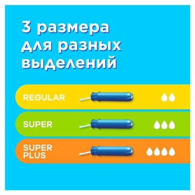 Тампоны «Tampax» Compak Super, с аппликатором 16 шт.