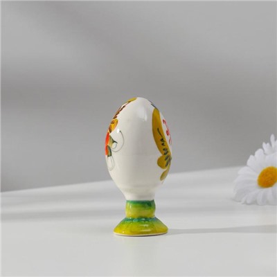 Сувенир "Яйцо. Малое", на подставке, гжель, цветная
