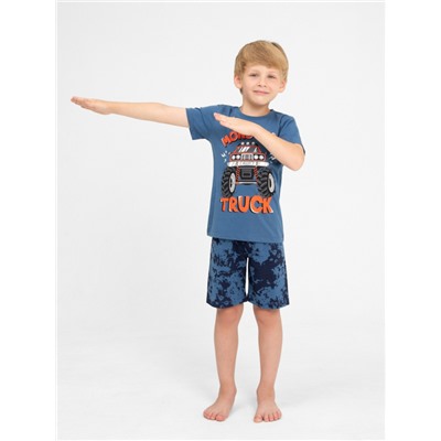 CWKB 50134-42 Комплект для мальчика (футболка, шорты),синий