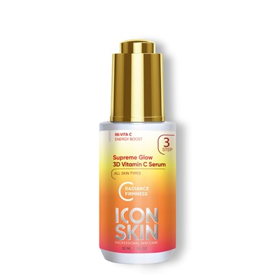ICON SKIN  / Омолаживающая сыворотка для лица с витамином С и пептидами, для улучшения цвета лица, 30 мл