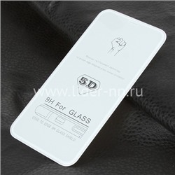 Защитное стекло  на экран для iPhoneXR/iPhone 11  5-10D (без упаковки) белое