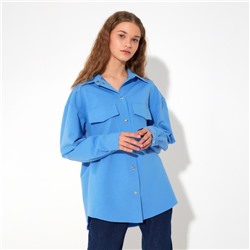 Рубашка женская MINAKU: Casual Collection цвет голубой, р-р 44