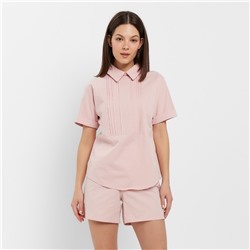 Комплект женский (рубашка, шорты) MINAKU: Enjoy цвет розовый, размер 48