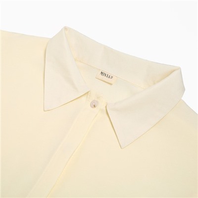 Комплект женский (блузка, шорты) MINAKU: Casual Collection цвет экрю, р-р 42