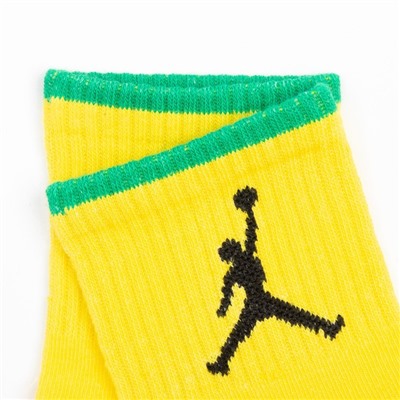 Носки детские Jordan, цвет жёлтый, размер 14 (3-4 года)