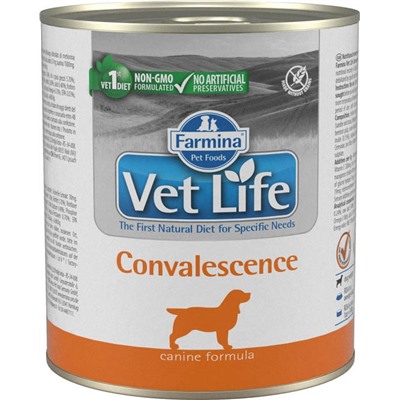 Корм влажный Vet Life Dog Convalescence / в период восстановления для собак 300г
