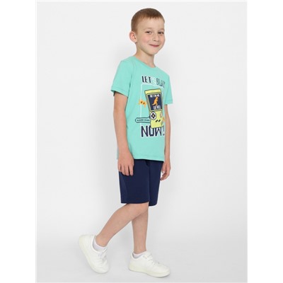 CWKB 90147-37 Комплект для мальчика (футболка, шорты),зеленый