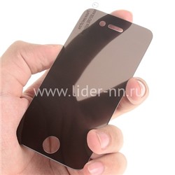 Защитное стекло на экран для iPhone4G/S Privacy черное (без упаковки)