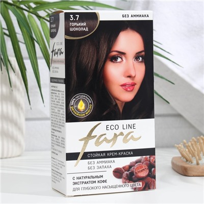Краска для волос FARA Eco Line 3.7 горький шоколад, 125 г
