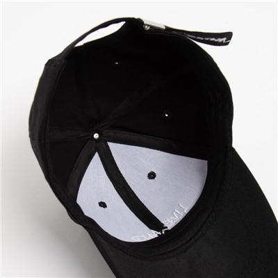 Бейсболка MINAKU, цвет чёрный,  размер 56-58
